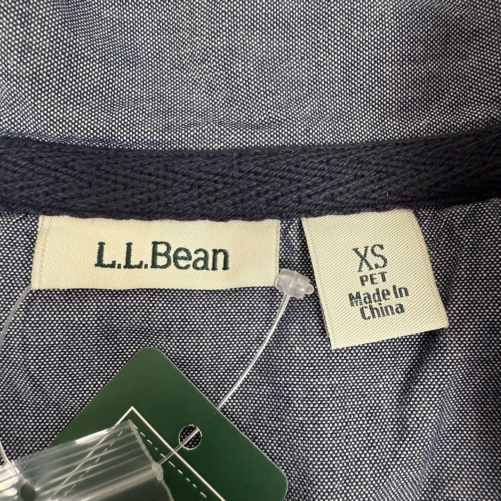 LL Bean NWT Womens Multicolor Stripe Long Sleeve Rugby Henley Shirt X-Small XS - Picture 6 of 12